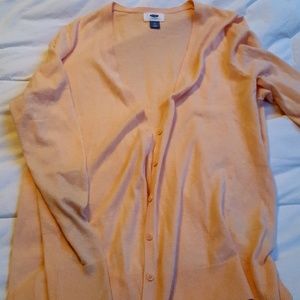 🌻3/$10!! Old Navy peach cardigan